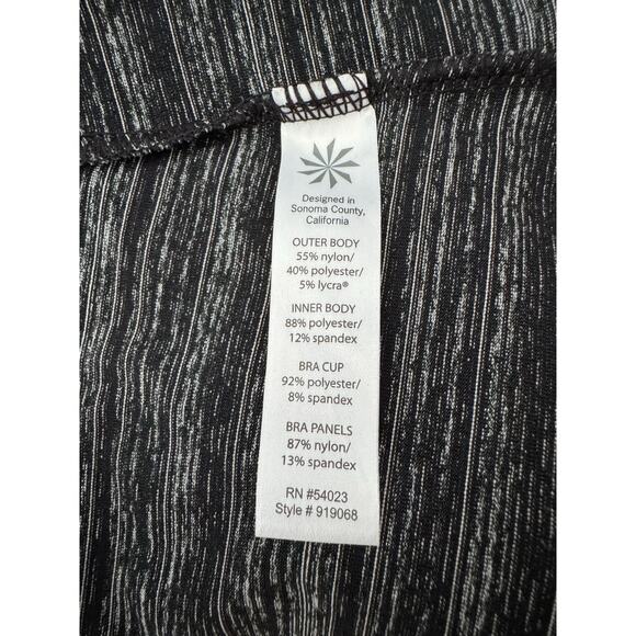 Athleta Women’s Sleeveless Layered Racerback Workout Tank Black Gray Size Small - Picture 9 of 9